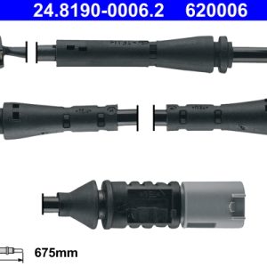 Senzor de avertizare uzura placute de frana ATE 24.8190-0006.2