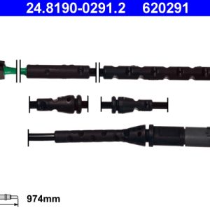 Senzor de avertizare uzura placute de frana ATE 24.8190-0291.2