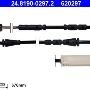 Senzor de avertizare uzura placute de frana ATE 24.8190-0297.2