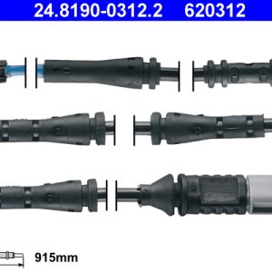 Senzor de avertizare uzura placute de frana ATE 24.8190-0312.2