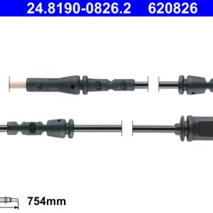 Senzor de avertizare uzura placute de frana ATE 24.8190-0826.2
