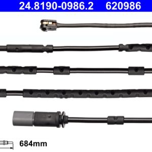 Senzor de avertizare uzura placute de frana ATE 24.8190-0986.2