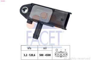 Senzor presiune gaze evacuare -> CHEVROLET AVEO limuzina (T300) 1.3 D diesel 75 cai -> FACET 10.3273