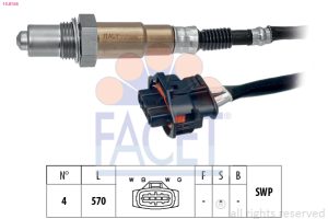 Sonda Lambda -> CHEVROLET CRUZE hatchback (J305) 1.6 benzina 124 cai -> FACET 10.8168