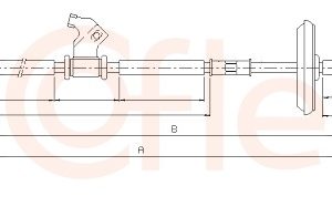 Cablu frana de parcare -> CHEVROLET CRUZE Station Wagon (J308) 1.4 benzina 140 cai -> COFLE 11.5830