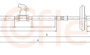 Cablu frana de parcare -> CHEVROLET CRUZE Station Wagon (J308) 1.4 benzina 140 cai -> COFLE 11.5831