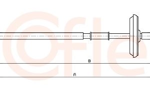 Cablu frana de parcare -> CHEVROLET CRUZE hatchback (J305) 1.6 benzina 124 cai -> COFLE 11.5833