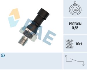 Senzor presiune ulei -> CHEVROLET AVEO limuzina (T300) 1.2 benzina 69 cai -> FAE 12436