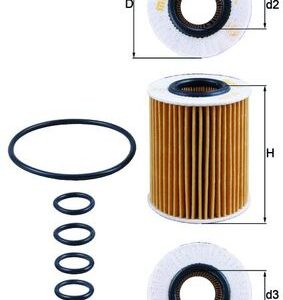 Filtru ulei -> CHEVROLET TRAX 1.7 TD diesel 131 cai -> MAHLE ORIGINAL OX 437D