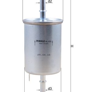 Filtru combustibil -> CHEVROLET SPARK (M300) 1.2 LPG Benzina/Autogaz (GPL) 82 cai -> MAHLE ORIGINAL KL 470