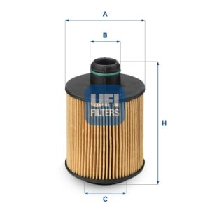 Filtru ulei -> CHEVROLET AVEO hatchback (T300) 1.3 D diesel 75 cai -> UFI 25.061.00
