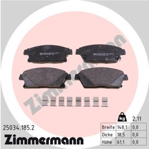Placute frana -> CHEVROLET TRAX 1.4 benzina 140 cai -> ZIMMERMANN 25034.185.2