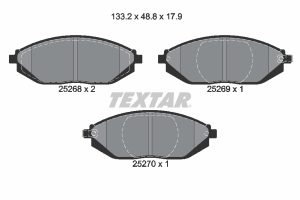 Placute frana -> CHEVROLET SPARK (M300) 1.0 benzina 65 cai -> TEXTAR 2526801