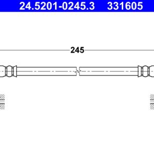 Furtun frana -> CHEVROLET AVEO limuzina (T300) 1.2 benzina 69 cai -> ATE 24.5201-0245.3
