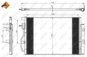 Condensator climatizare -> CHEVROLET AVEO hatchback (T300) 1.2 benzina 69 cai -> NRF 350044