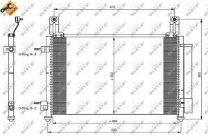 Condensator climatizare -> CHEVROLET SPARK 0.8 benzina 50 cai -> NRF 35796
