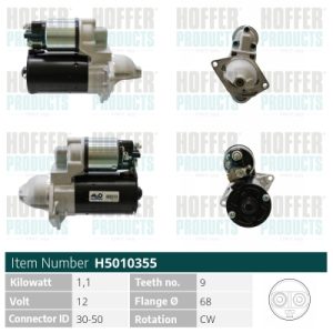 Electromotor -> CHEVROLET AVEO hatchback (T300) 1.2 benzina 69 cai -> HOFFER H5010355