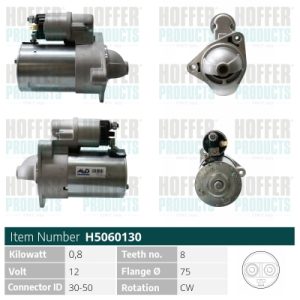 Electromotor -> CHEVROLET SPARK (M300) 1.0 benzina 68 cai -> HOFFER H5060130