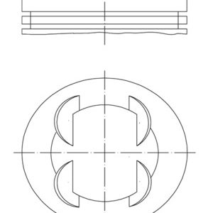 Piston -> CHEVROLET AVEO limuzina (T300) 1.4 benzina 100 cai -> MAHLE ORIGINAL 011 PI 00110 000