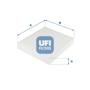 Filtru polen -> CHEVROLET AVEO hatchback (T300) 1.2 benzina 69 cai -> UFI 53.254.00