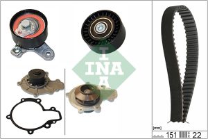 Set pompa apa + curea dintata -> CHEVROLET CRUZE (J300) 2.0 CDI diesel 125 cai -> INA 530 0572 30