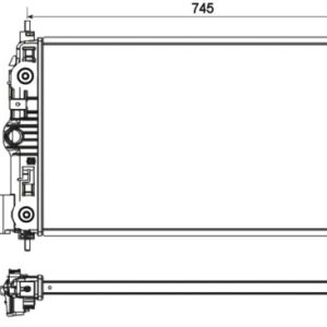 Radiator racire motor -> CHEVROLET CRUZE (J300) 1.6 benzina 109 cai -> NRF 53131