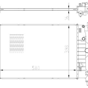 Radiator racire motor -> CHEVROLET AVEO limuzina (T300) 1.6 benzina 116 cai -> NRF 550003