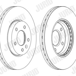 Disc frana -> CHEVROLET CRUZE hatchback (J305) 1.4 benzina 140 cai -> JURID 562631JC-1