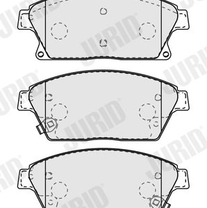 Placute frana -> CHEVROLET CRUZE hatchback (J305) 1.4 benzina 140 cai -> JURID 573325J