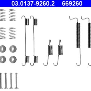 Set accesorii sabot de frana -> CHEVROLET SPARK Caseta/ Hatchback (M200, M250) 0.8 benzina 52 cai -> ATE 03.0137-9260.2