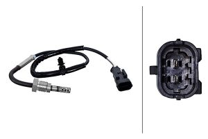 Senzor temperatura gaze evacuare -> CHEVROLET CRUZE Station Wagon (J308) 1.7 TD diesel 110 cai -> HELLA 6PT 010 376-291