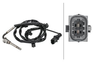 Senzor temperatura gaze evacuare -> CHEVROLET CRUZE hatchback (J305) 1.7 TD diesel 110 cai -> HELLA 6PT 358 181-401