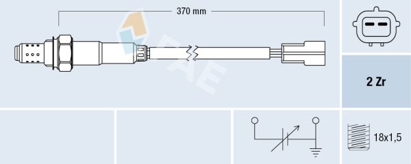 Sonda Lambda -> CHEVROLET SPARK (M150) 0.8 benzina 52 cai -> FAE 77323