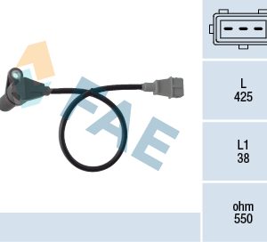 Senzor impulsuri arbore cotit -> CHEVROLET CRUZE (J300) 1.6 benzina 109 cai -> FAE 79364