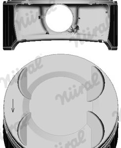 Piston -> CHEVROLET CRUZE hatchback (J305) 1.6 benzina 113 cai -> NURAL 87-435300-00