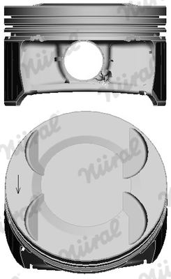 Piston -> CHEVROLET AVEO hatchback (T300) 1.6 benzina 116 cai -> NURAL 87-435300-00