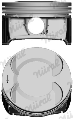 Piston -> CHEVROLET AVEO hatchback (T300) 1.6 benzina 116 cai -> NURAL 87-435307-00
