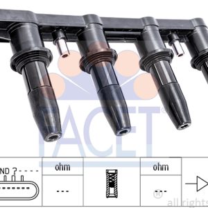 Bobina de inductie -> CHEVROLET AVEO hatchback (T300) 1.6 benzina 116 cai -> FACET 9.6445
