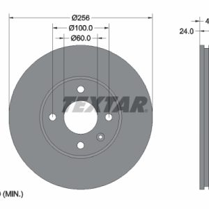 Disc frana -> CHEVROLET AVEO hatchback (T300) 1.2 benzina 69 cai -> TEXTAR 92241400