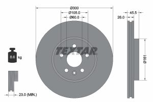 Disc frana -> CHEVROLET TRAX 1.6 benzina 116 cai -> TEXTAR 92243303