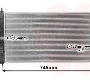 Radiator racire motor -> CHEVROLET CRUZE hatchback (J305) 1.7 TD diesel 110 cai -> VAN WEZEL 37002488