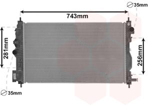 Radiator racire motor -> CHEVROLET CRUZE Station Wagon (J308) 2.0 TD diesel 163 cai -> VAN WEZEL 37002599