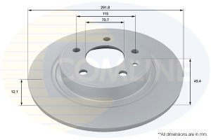 Disc frana -> CHEVROLET CRUZE hatchback (J305) 1.4 benzina 140 cai -> COMLINE ADC1154