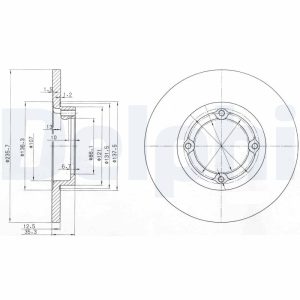 Disc frana -> CHEVROLET SPARK 0.8 benzina 50 cai -> DELPHI BG3551