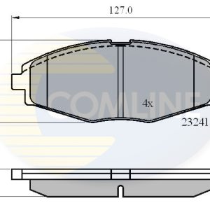 Placute frana -> CHEVROLET SPARK 0.8 benzina 50 cai -> COMLINE CBP0486