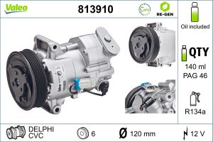 Compresor climatizare -> CHEVROLET CRUZE (J300) 2.0 CDI diesel 163 cai -> VALEO 813910