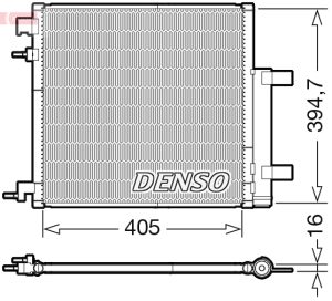 Condensator climatizare -> CHEVROLET SPARK (M300) 1.0 benzina 68 cai -> DENSO DCN15006