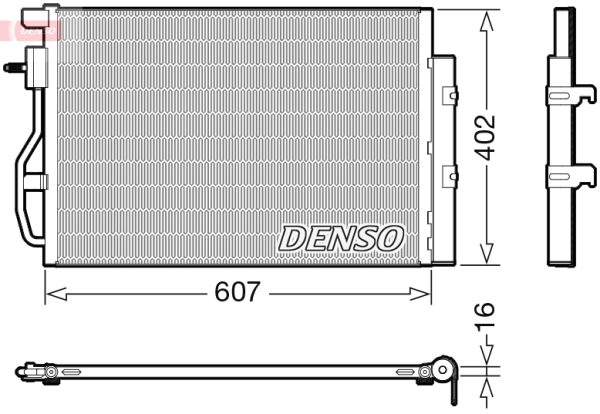Condensator climatizare -> CHEVROLET AVEO hatchback (T300) 1.2 benzina 69 cai -> DENSO DCN15008