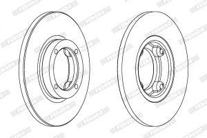 Disc frana -> CHEVROLET SPARK 0.8 benzina 50 cai -> FERODO DDF1076C