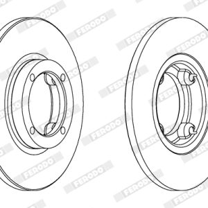 Disc frana -> CHEVROLET SPARK 0.8 benzina 50 cai -> FERODO DDF1076C